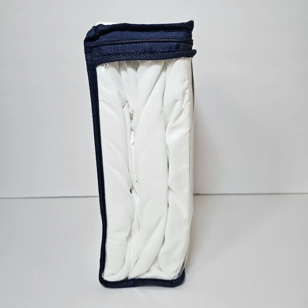 Serta Perfect Sleeper Cool & Clean  Full Sheet Set 4 pc Wide Boxer Hem White New - Picture 5 of 6